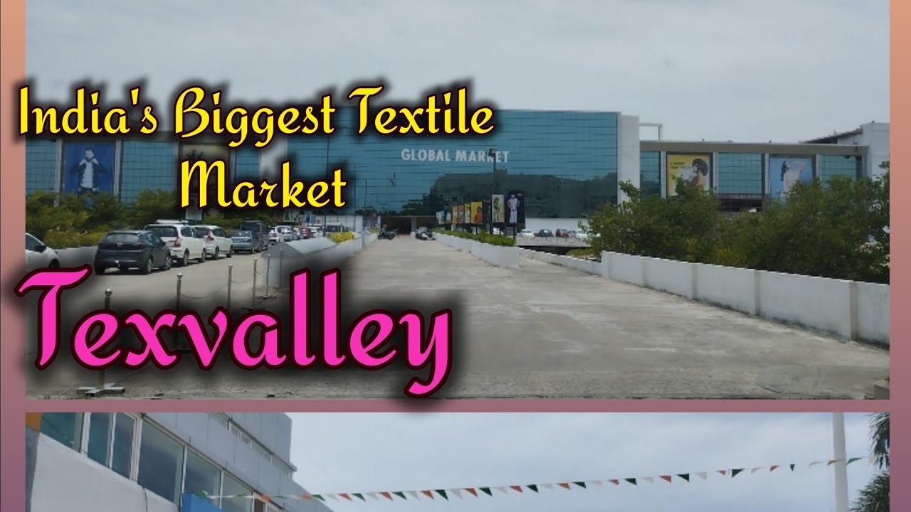 Biggest textile market in india Texvalley//textile market in erode