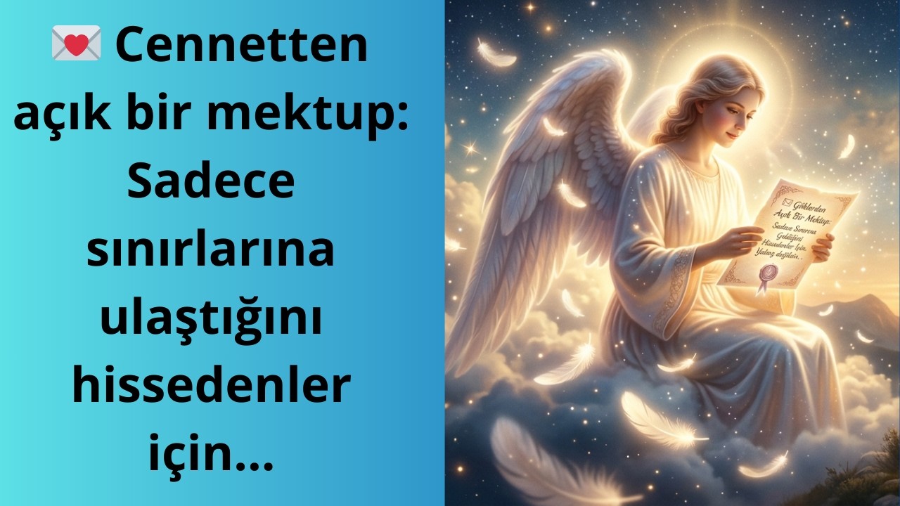💌 Cennetten açık bir mektup: Sadece sınırlarına ulaştığını hissedenler için...