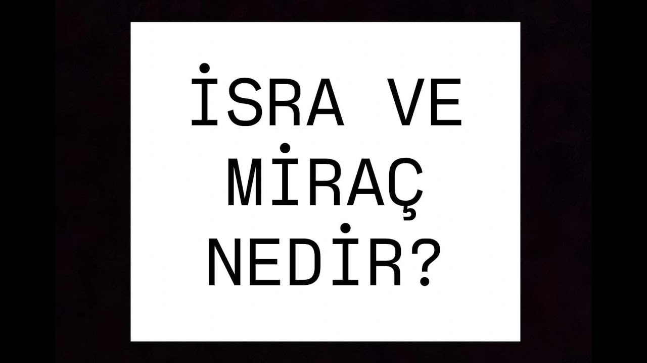 İSRA VE MİRAC NEDİR? || MUSTAFA ÖZALP islamivaazlarim