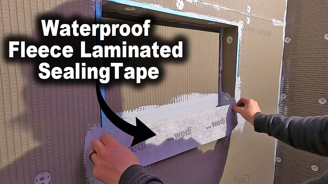 Installing Wedi Tape for a Shower Niche/Shelf | The Fixer Clips
