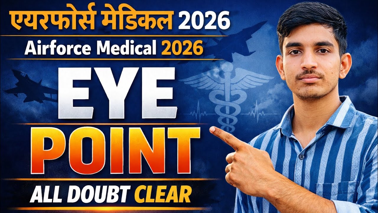 Airforce Medical 2026 Eye Test 👁️ | Eye Point Complete Details | All Doubts Clear🔥#airforce#medical 