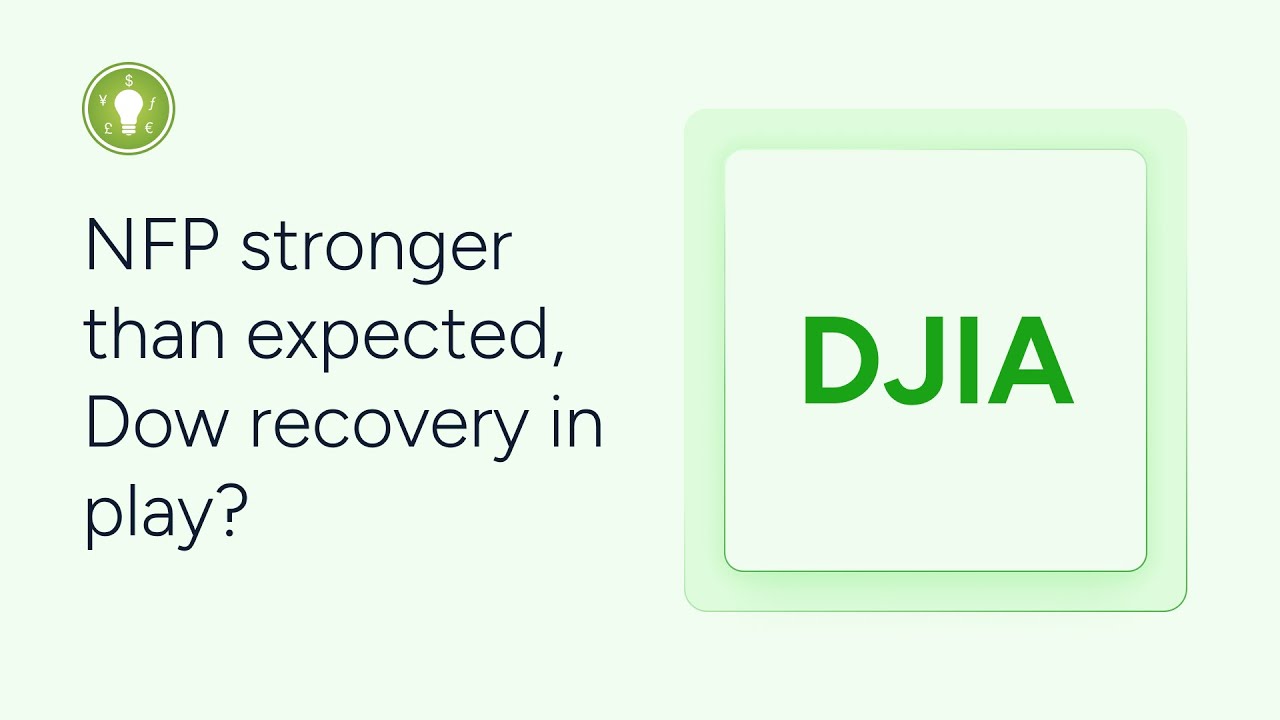 NFP comes in stronger than expected, Dow recovery in play?