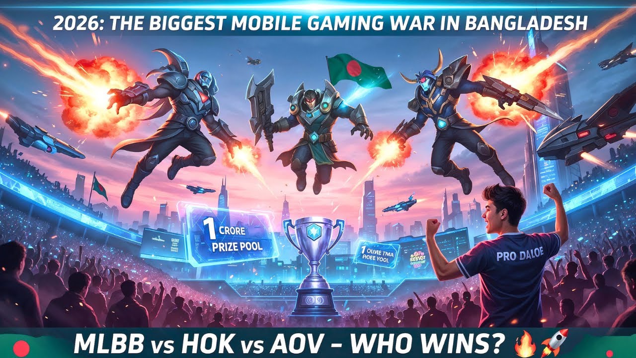 Будущее мобильных игр в Бангладеш в 2026 году 🚀 | Полный анализ MLBB, HOK и AOV
