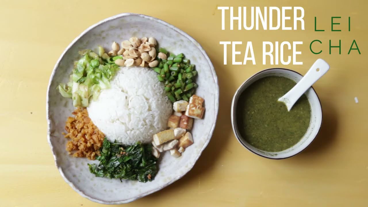 Thunder Tea Rice (Hakka Lei Cha Rice) - Easy Version