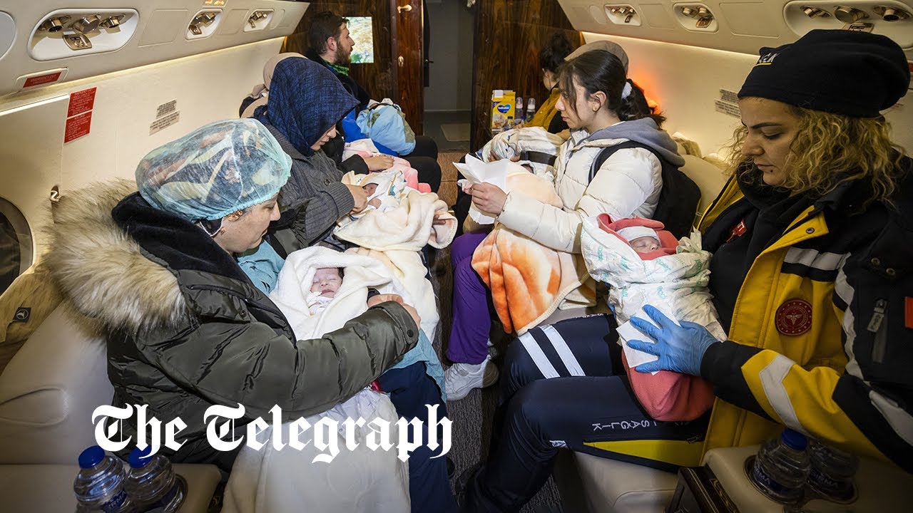 Babies found in Turkey earthquake rubble flown to safety