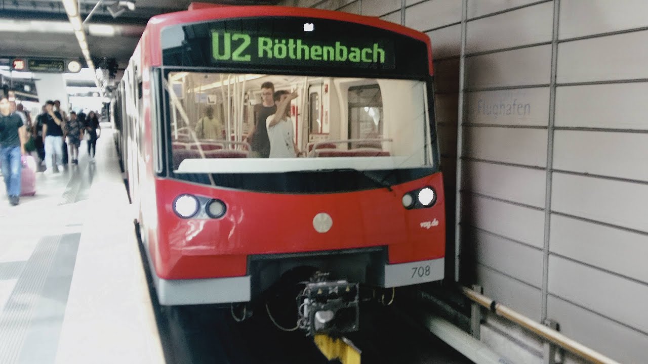 Im Autonom DT3 U-Bahn Nürnberg Als U2 Von Flughafen Nürnberg nach Röthenbach mit Vmax 80 Km/h