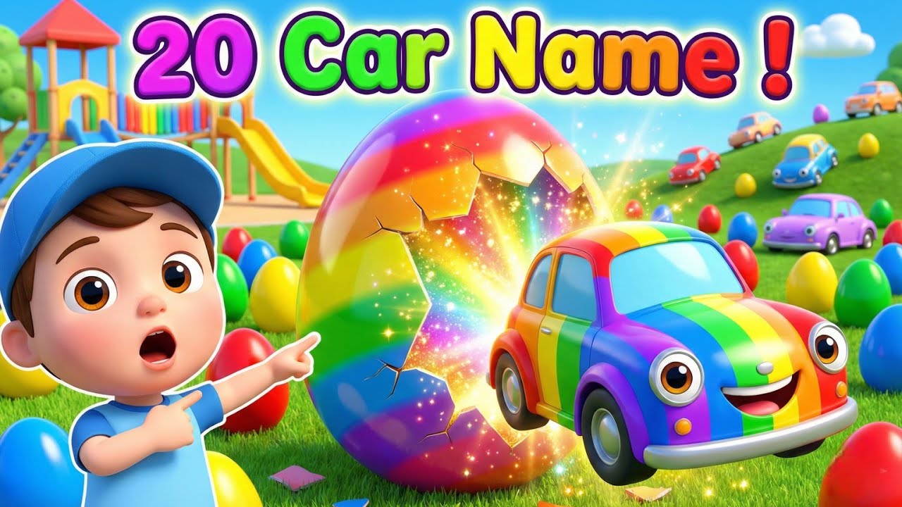 Car Name Magic Eggs Hatch Cars! 🚓 Monster Truck, Police Car & More | Kids Video (@SMoonTv123)