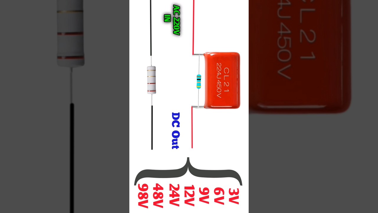 IN 220V To OUT 3V 6V 9V 12V 24V 48V LED Driver Project #shorts #short #tranding