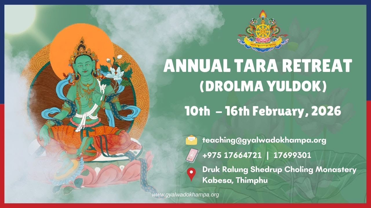 Annual Tara Retreat 2026 Day 4 -  First session of the Tara Practice with Prostrations