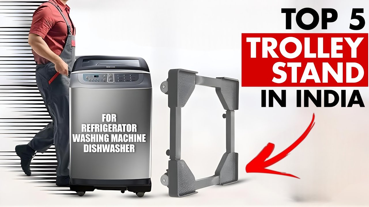 Top 5 Best Washing Machine Trolley Stand⚡Trolley Stands For Home Use⚡Best Refrigerator Stand 2025