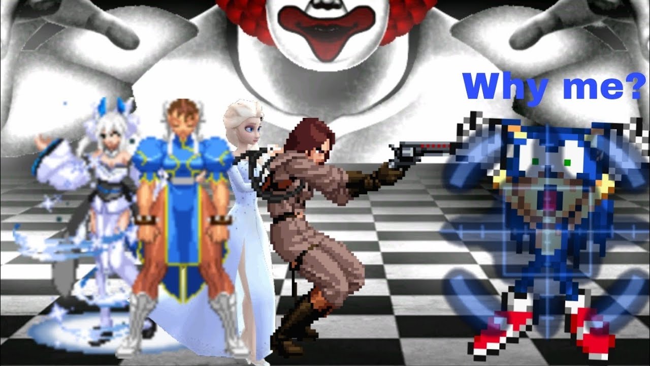 Request #113| KOF Mugen TM Sanchem019 Waifu Team Vs 8 Random Chars Team