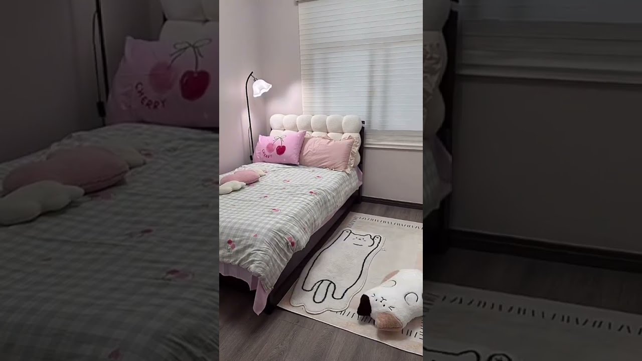 Cute pink room makeover 💗#pinkaesthetic #pink #roommakeover