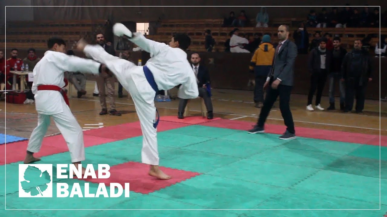 أول بطولة للكاراتيه في مدينة إدلب