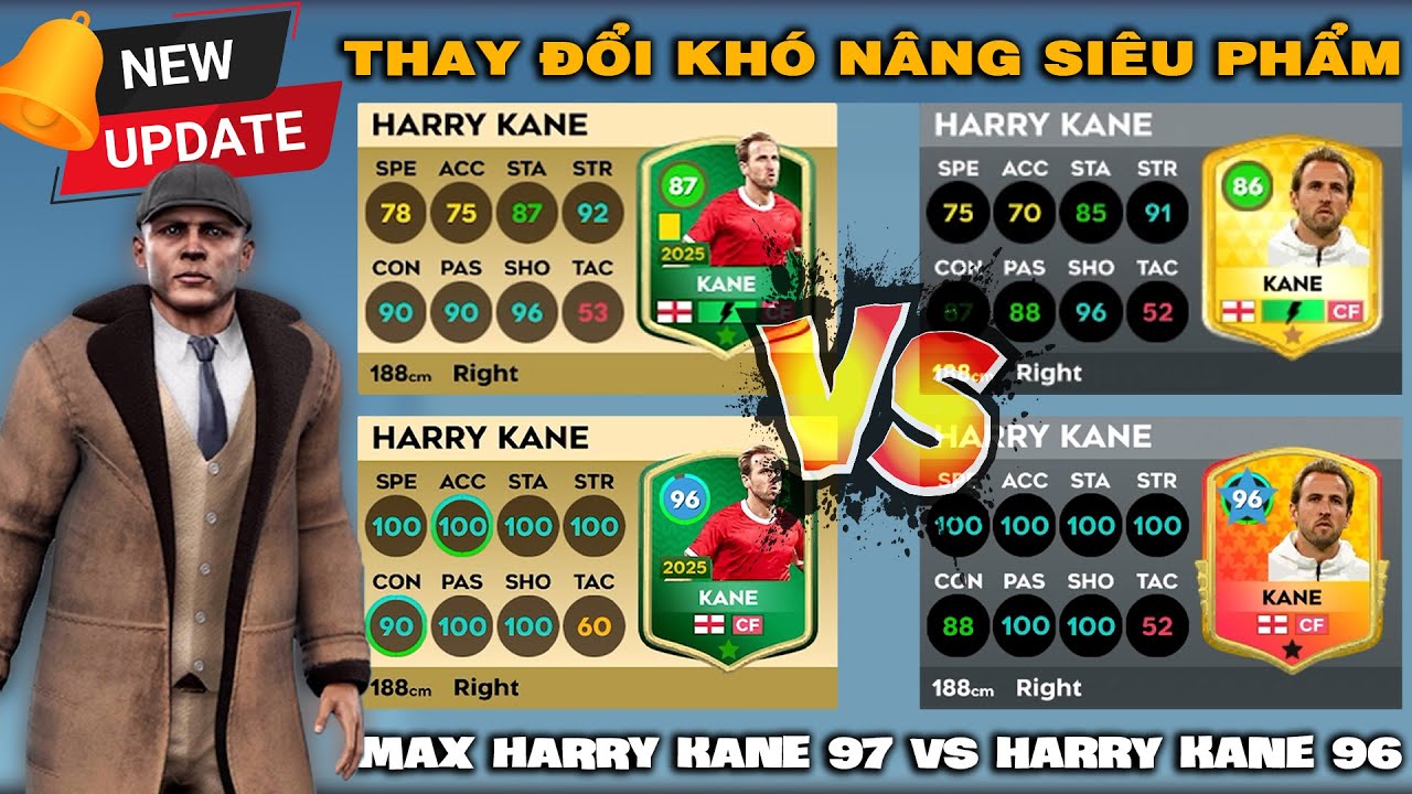 DLS 26 | Update thay đổi khó nâng siêu phẩm đẹp | Max huyền thoại Harry Kane 87 vs 86