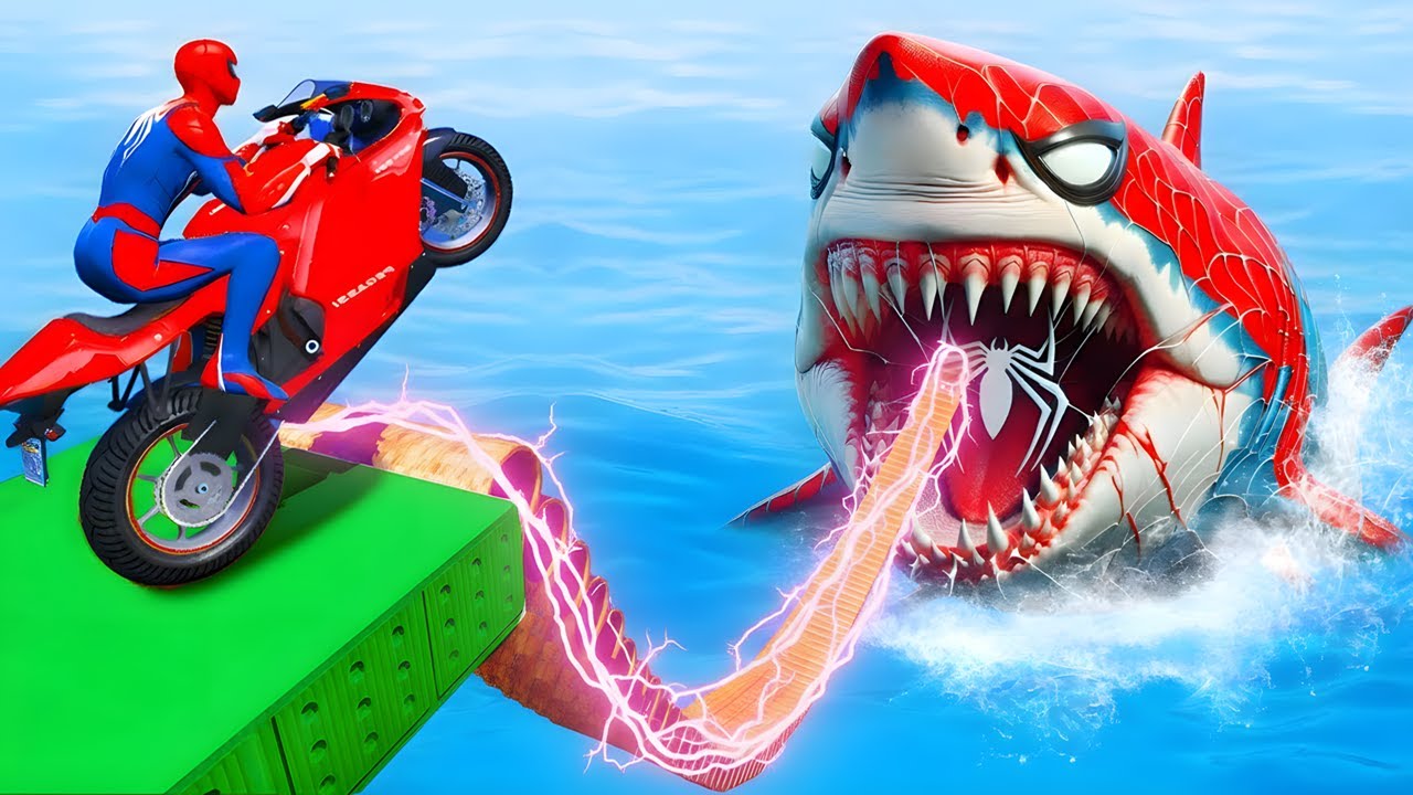Spider-Man Rescue Iron man, Venom on Spider Bridge l Epic GTA 5 Superhero Battle with Batman