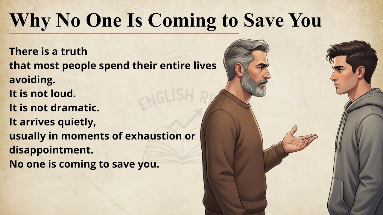 Why No One Is Coming to Save You || Improve Your English Fluency