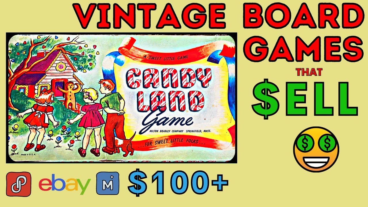 $100 Vintage Board Games Selling on EBAY | 40 Sold Games | What's Selling?