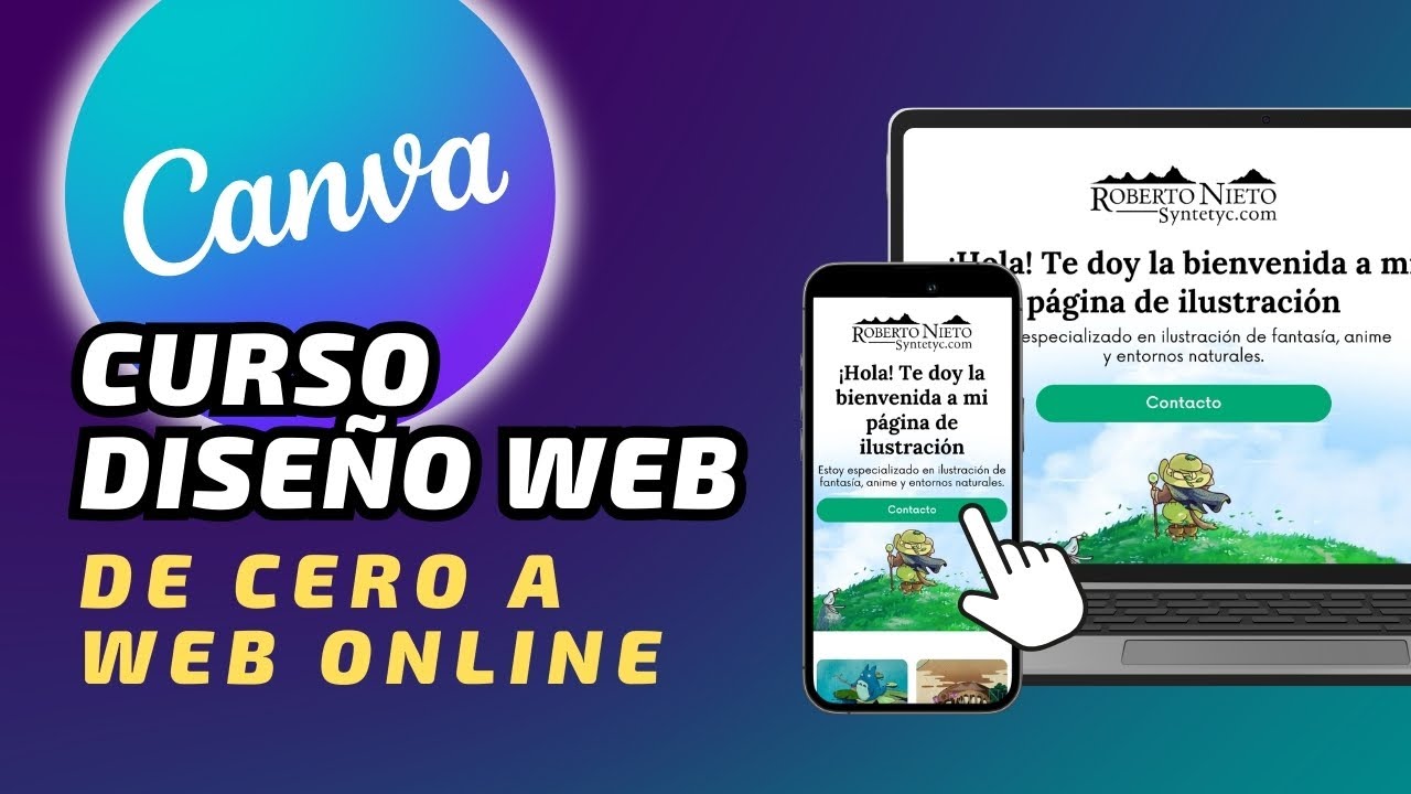 Curso CANVA WEB: Crea una P&aacute;gina Profesional desde Cero (Sin Programar)