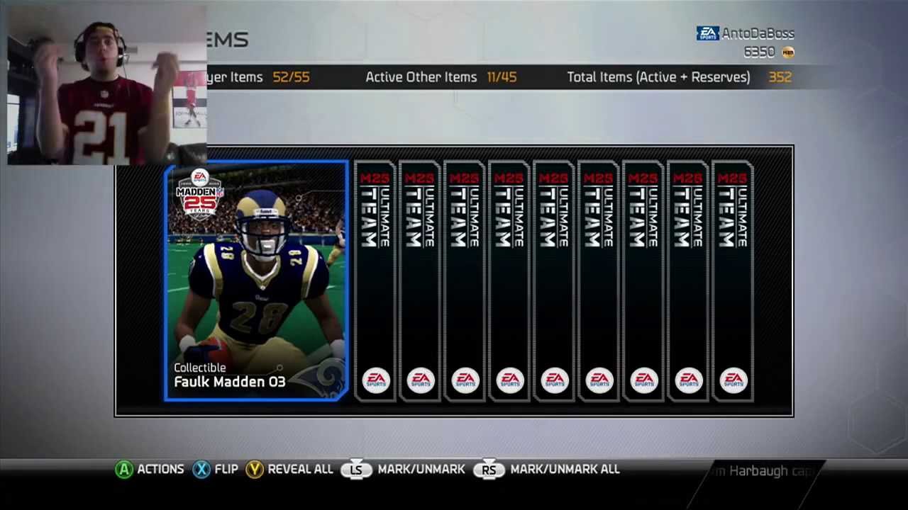 Madden 25 Ultimate Team : All-Pro Pack Opening | AntoDaBoss FaceCam!