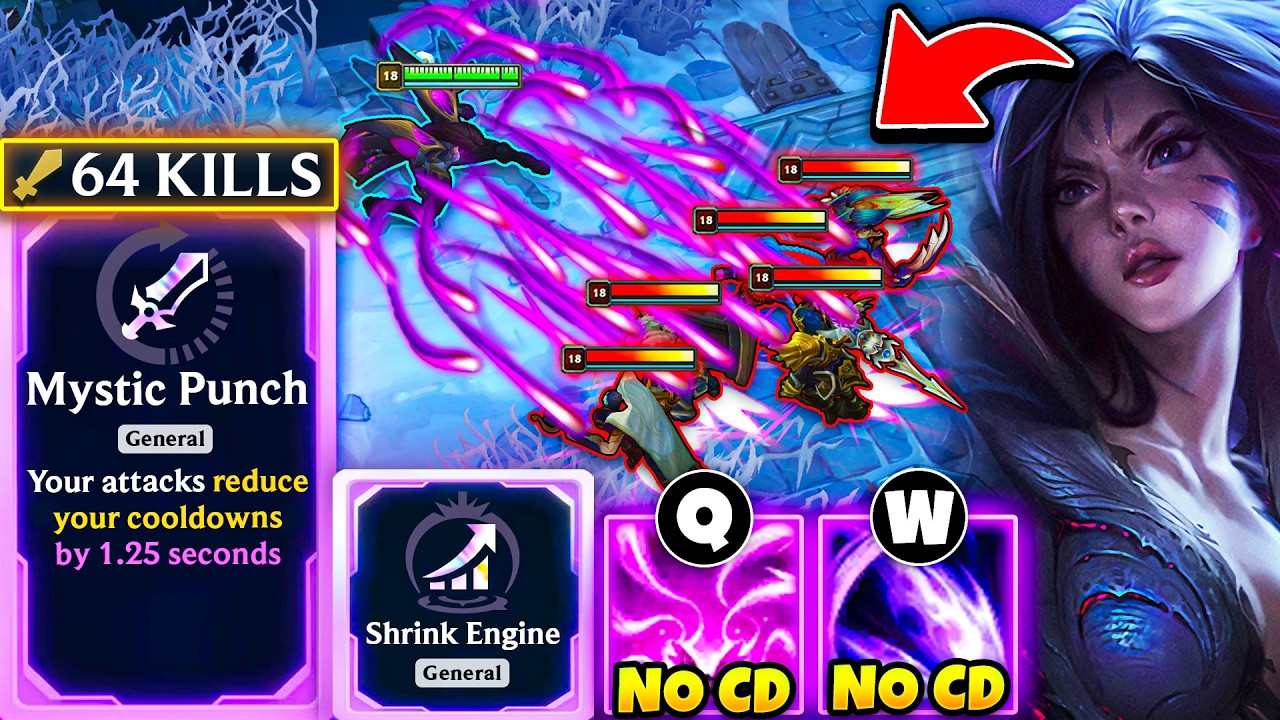 Infinite Missile Spam Kai'Sa: Shrink Engine + Mystic Punch | ARAM Mayhem