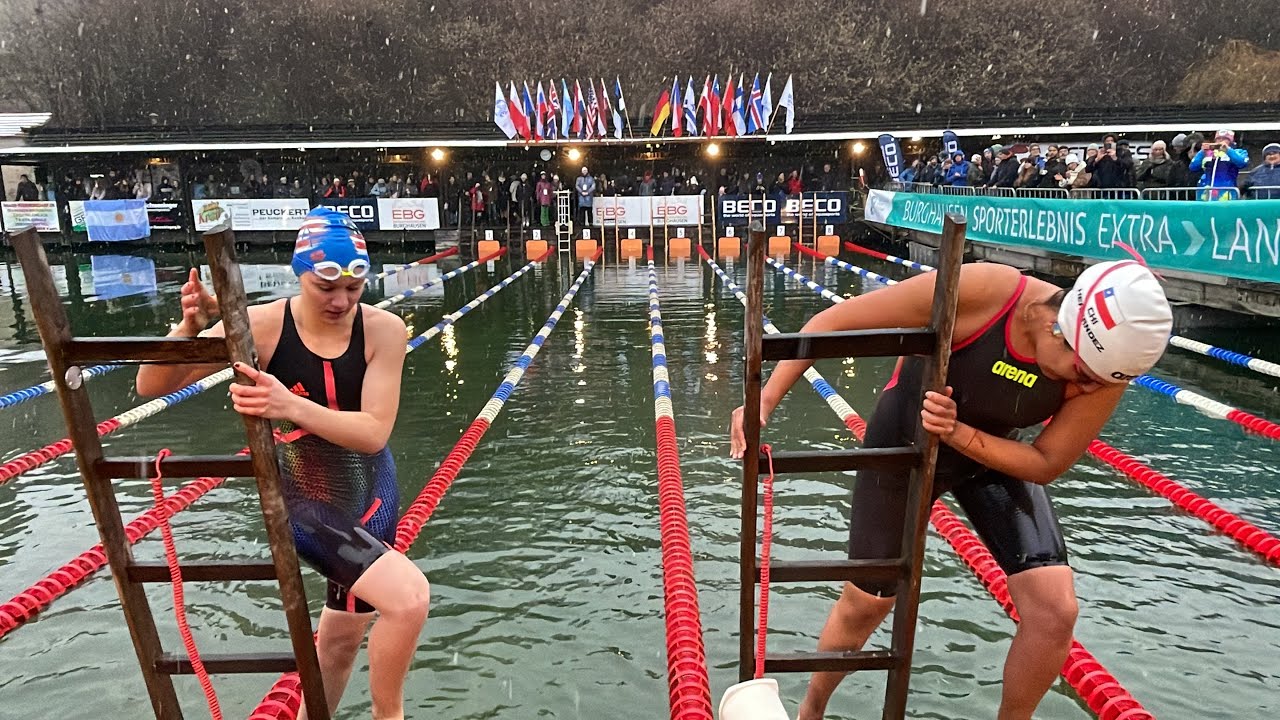 Winter Swimming Race in Germany (Burghausen) Dec 2022