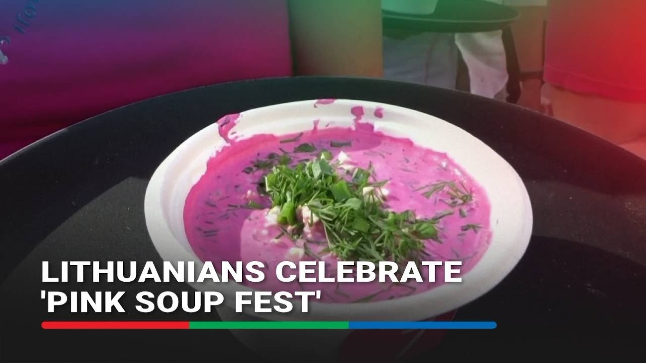 Pretty in pink: Lithuanians celebrate traditional cold beetroot soup | ABS-CBN News