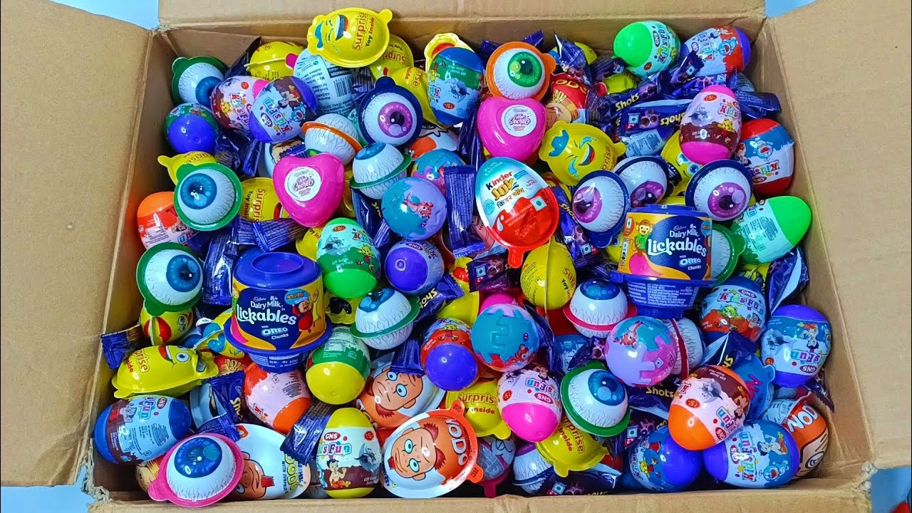 Surprise Eggs and Other Candies Unboxing | Lot's Of Surprise Eggs | ASMR