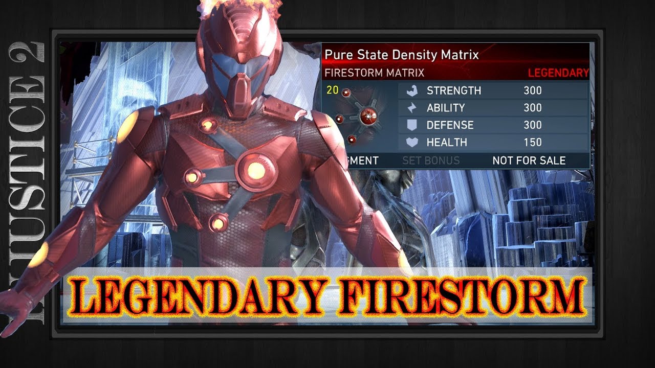 LEGENDARY FIRESTORM MATRIX - (Finally FINISHED) Pure State Density Showcase Injustice 2 Gear