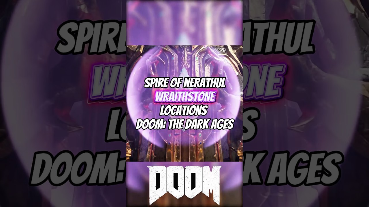 *#WRAITHSTONE LOCATIONS* Spire of Nerathul secret landing spots in #Doom: The Dark Ages ✅ #shorts
