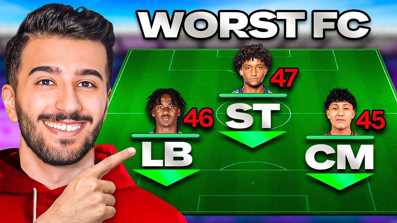 I Used The WORST Player In EVERY POSITION!