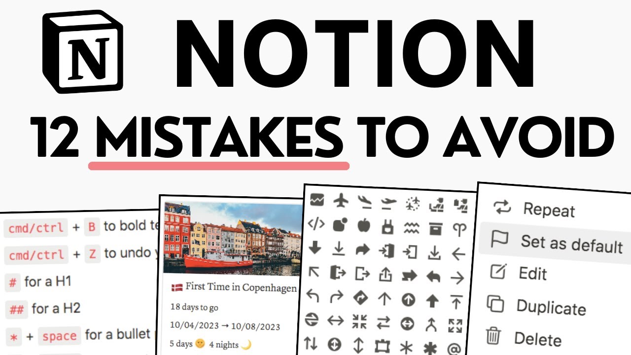 12 Notion Mistakes That EVERYONE Should Avoid!
