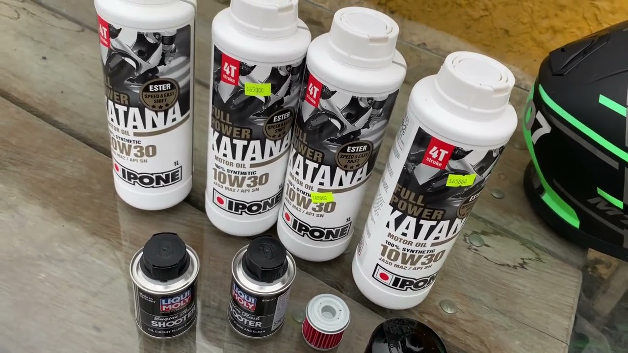 Ipone  full power KATANA Y LIQUI MOLY  ENGUINE FLUSH