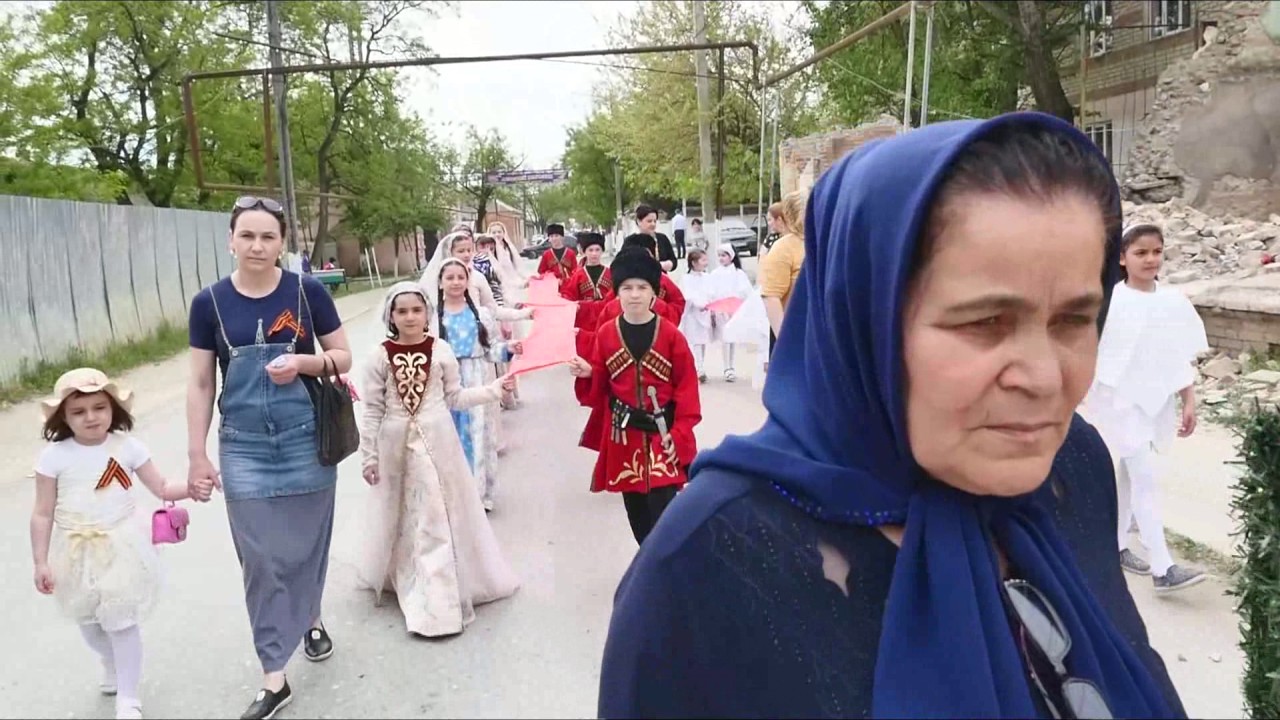 72 - я годовщина Победы в Великой Отечественной войне. с. Аксай