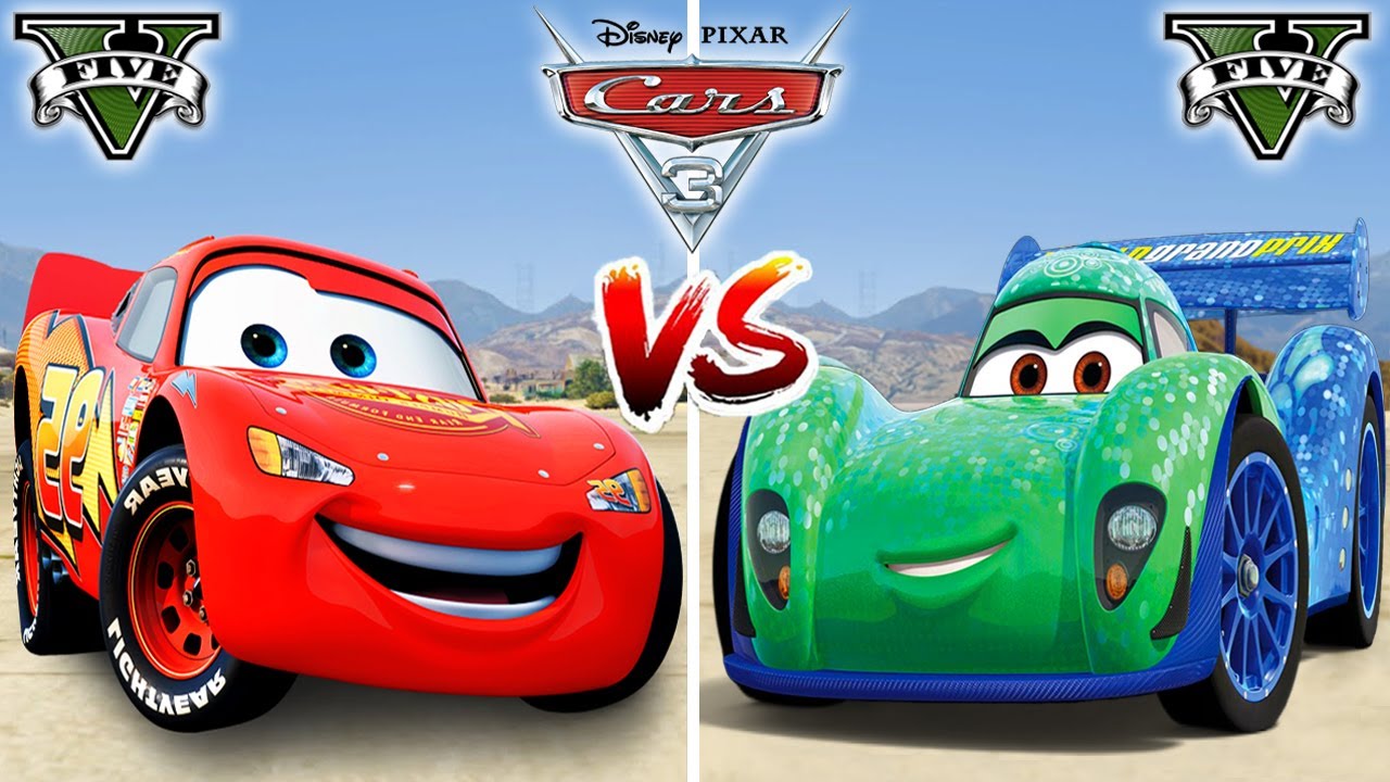Lightning McQueen VS Carla Veloso (Disney cars) in GTA 5 - WHO IS BEST?