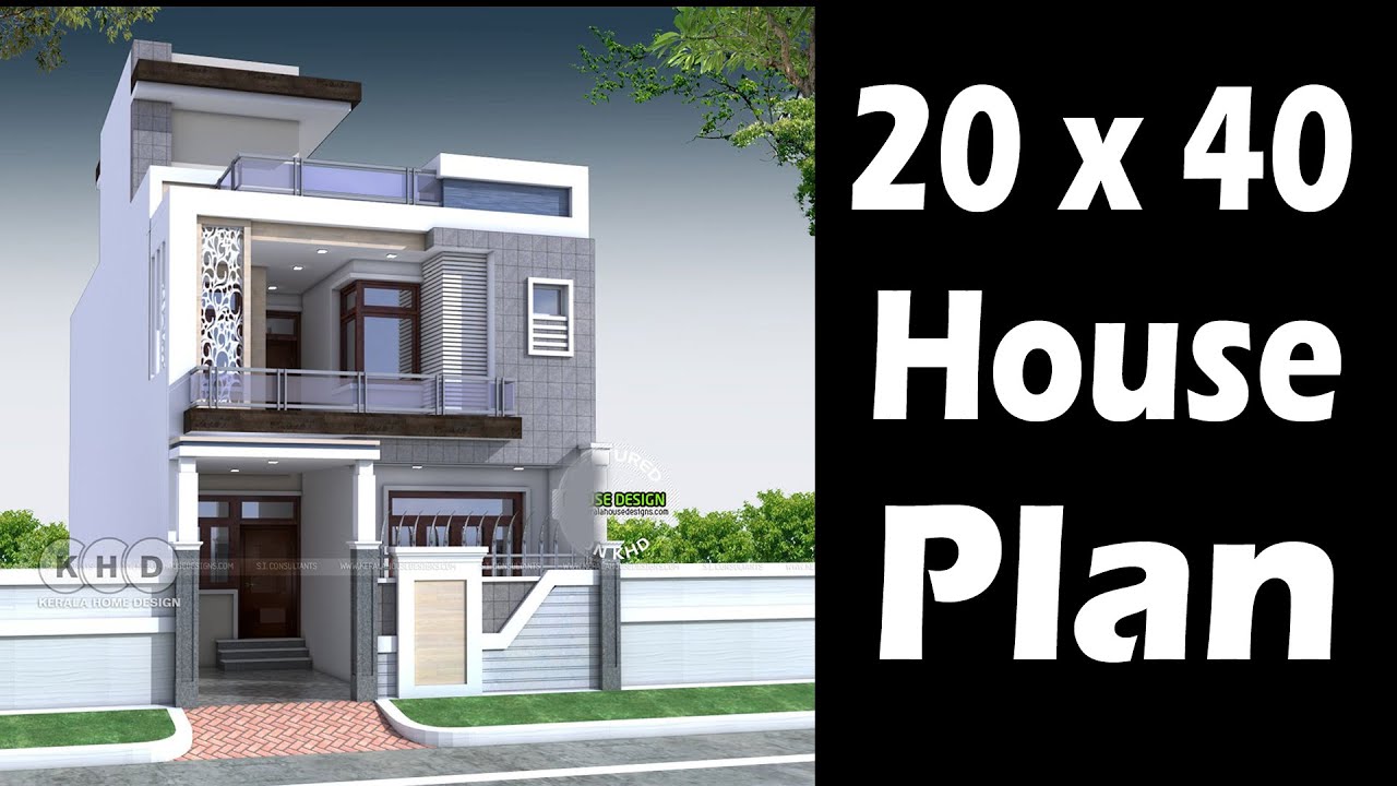 План дома 20 x 40 - 3 спальни с ТВ-залом | Контакты для планирования дома: WhatsApp: 0092 346 378...
