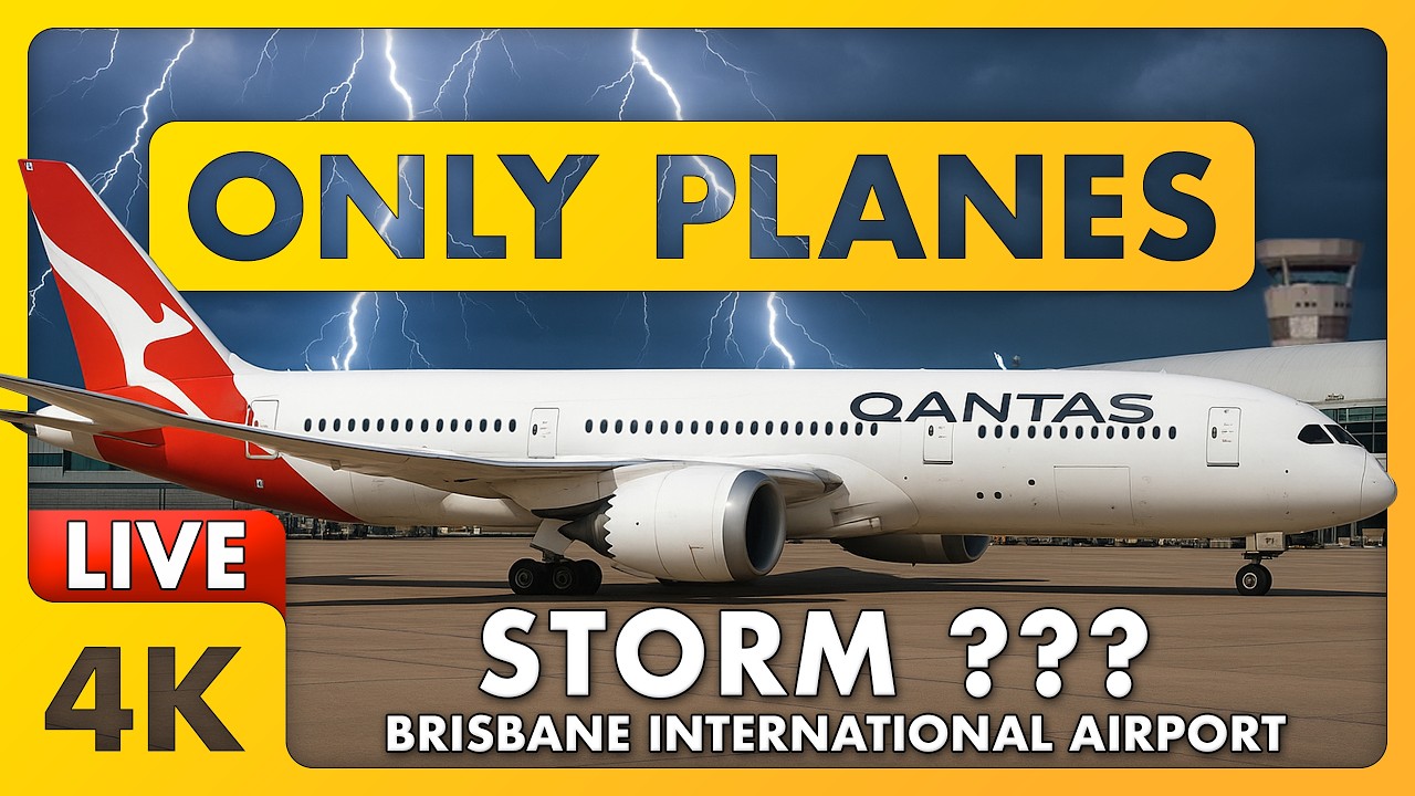 🔴 **INSERT AIRPORT STORM CLICKBAIT HERE** @ Brisbane Airport w/ Matty + ATC | Brisbane, Australia✈️