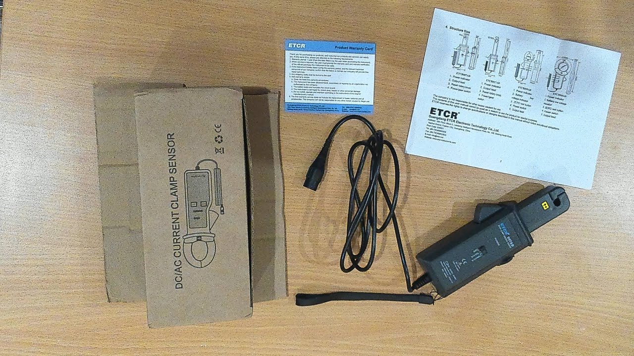 Unboxing the ETCR007AD ACDC Clamp Current Sensor