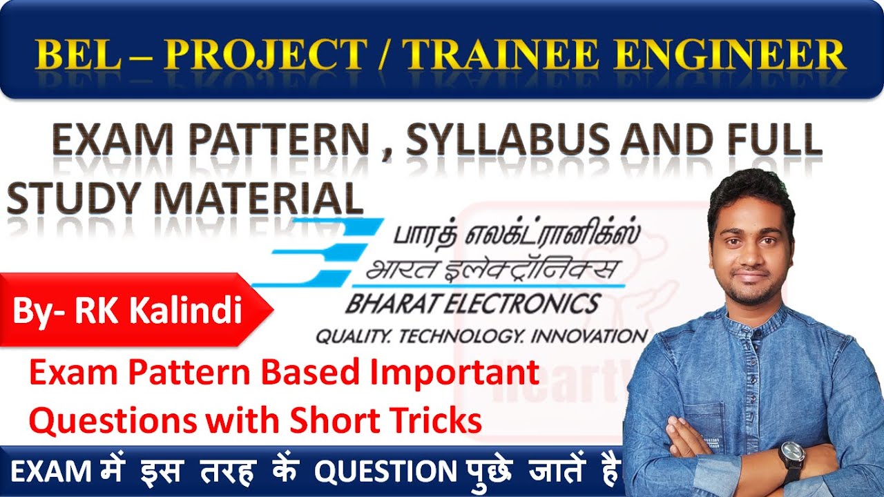 BEL Project Engineer and Trainee Engineer Exam Question for ECE Mechnical Electrical Computer Engg