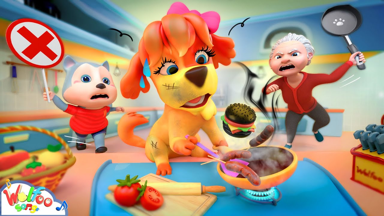 No Puppy, It's Danger! Clumsy Puppy Song | More Pet Songs | Baby Songs | Wolfoo Kids Songs