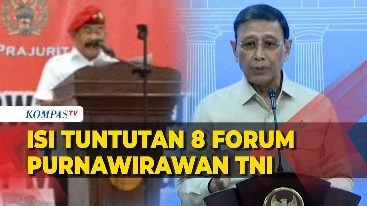 [FULL] Isi 8 Tuntutan Forum Purnawirawan TNI: Hentikan PSN PIK 2 hingga Ganti Wapres Gibran