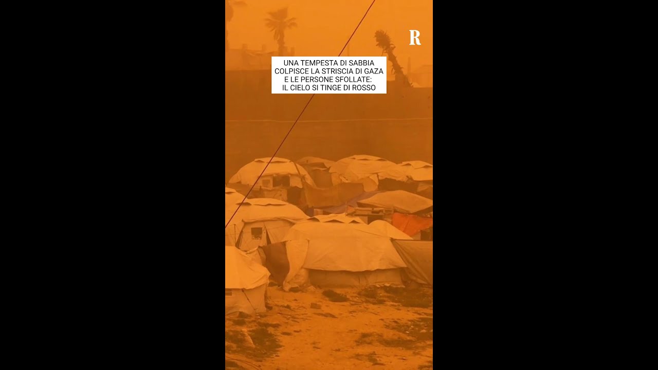 Tempesta di sabbia a Gaza