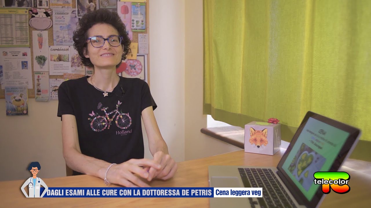 Esami e cure con la dottoressa De Petris: cena leggera veg