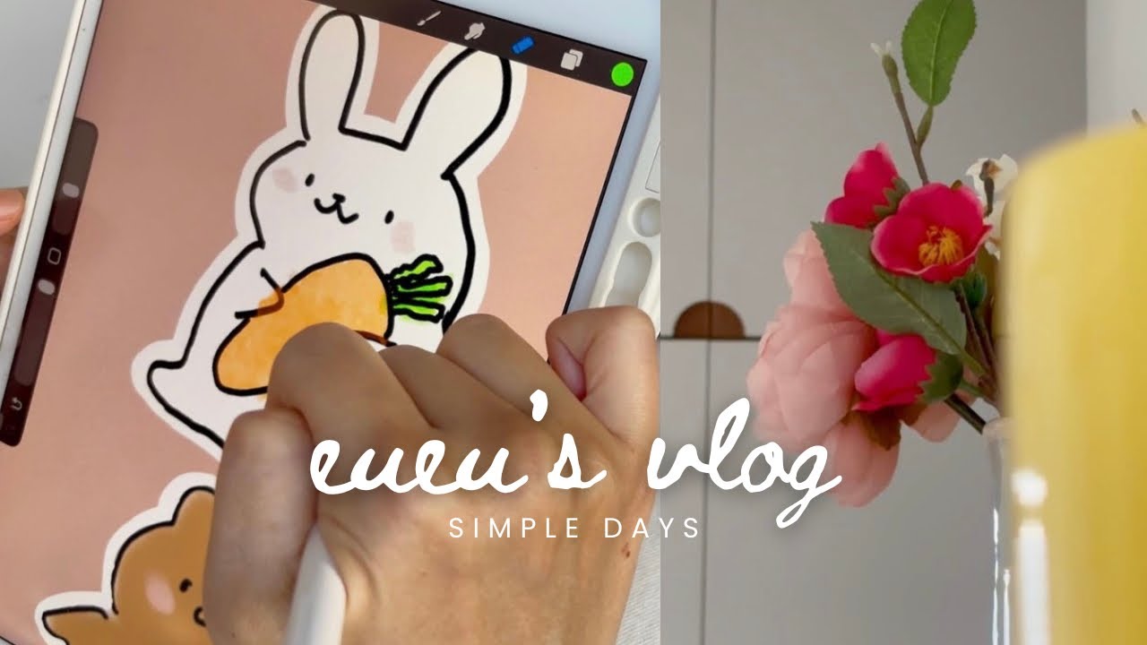 Simple Days: Mini Taobao Unboxing, CNY Decor, Designing Postcards & Stickers, Pop-Up Booth Prep