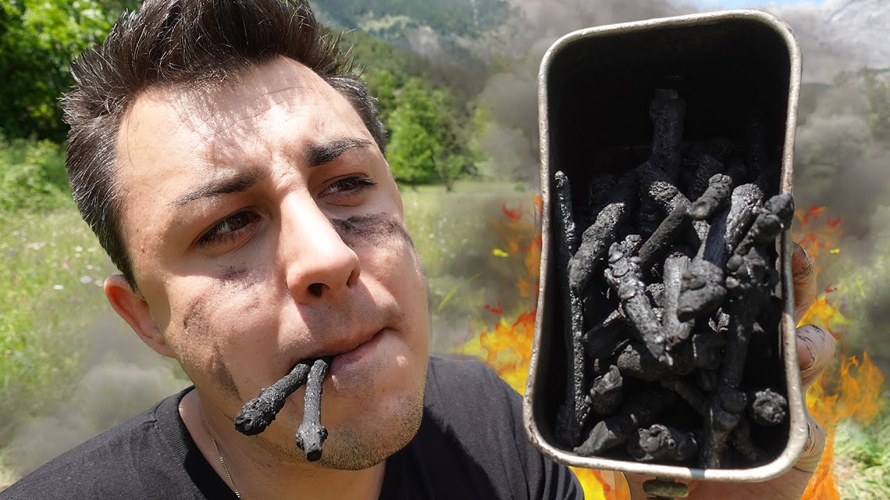 Faire du CHARBON À BARBECUE dans la nature ! (facilement)
