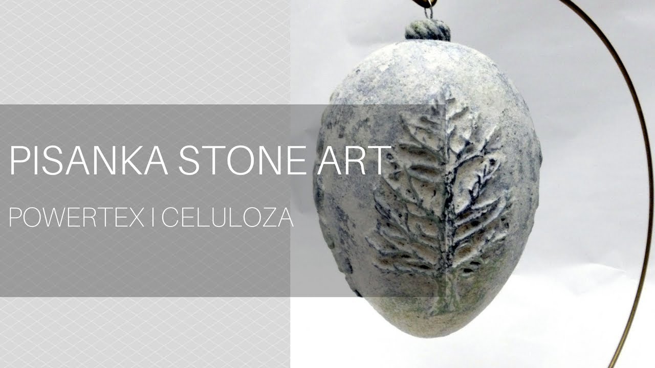 Pisanka stone art powertex krok po kroku, DIY tutorial