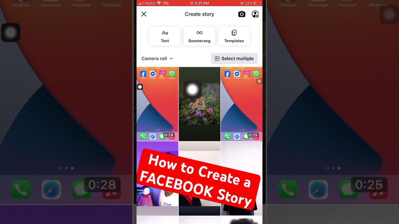How to Create a FACEBOOK Story📲 #facebook #tutorial #howto #story