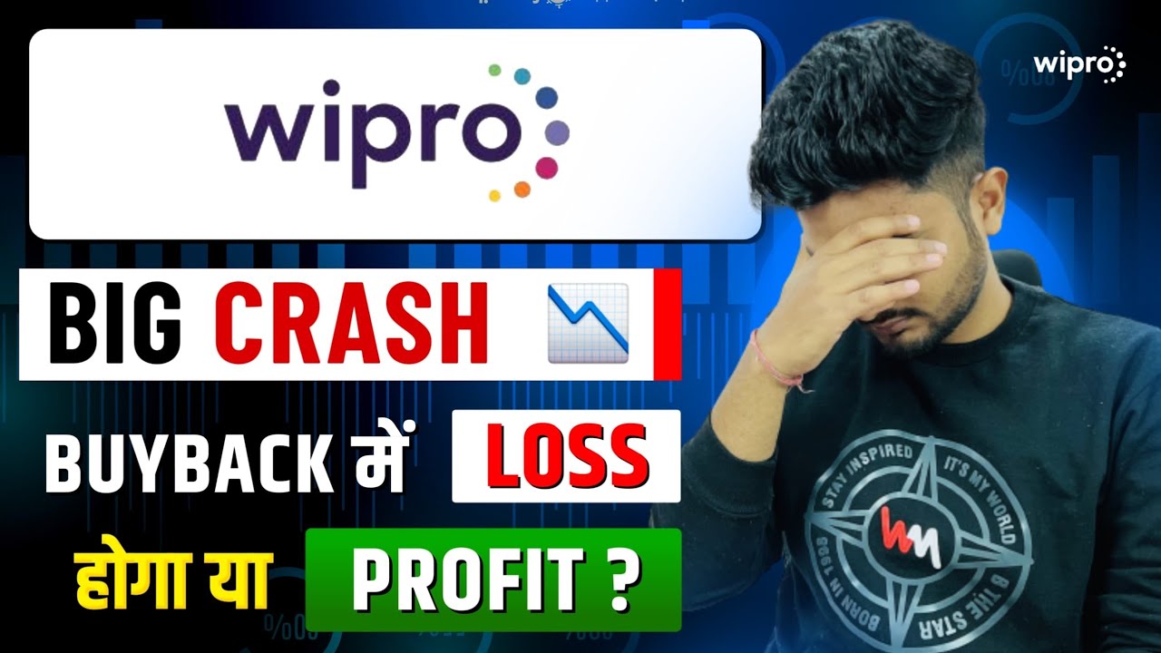WIPRO SHARE 🚨 BIG 📉📉CRASH | WIPRO BUYBACK TENDOR DATE | WIPRO BUYBACK PROFIT OR LOSS ??