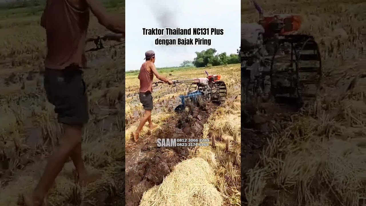 TRAKTOR THAILAND NC131 DENGAN DISK PLOUGH