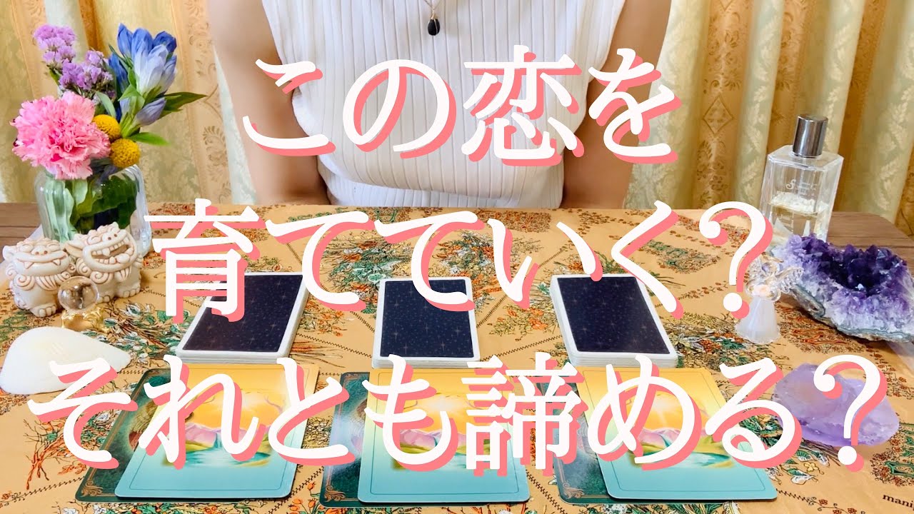 この動画に出会った時が見るタイミング！この恋を育てていく？それとも諦める？について恋愛タロット＆オラクル占い🔮🌟当たり過ぎ注意😉‼️