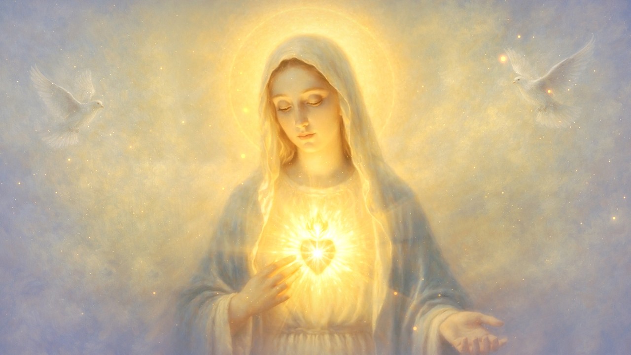 Virgin Mary and Gregorian Chant for Sleep | Peaceful Healing Music & Deep Relaxation